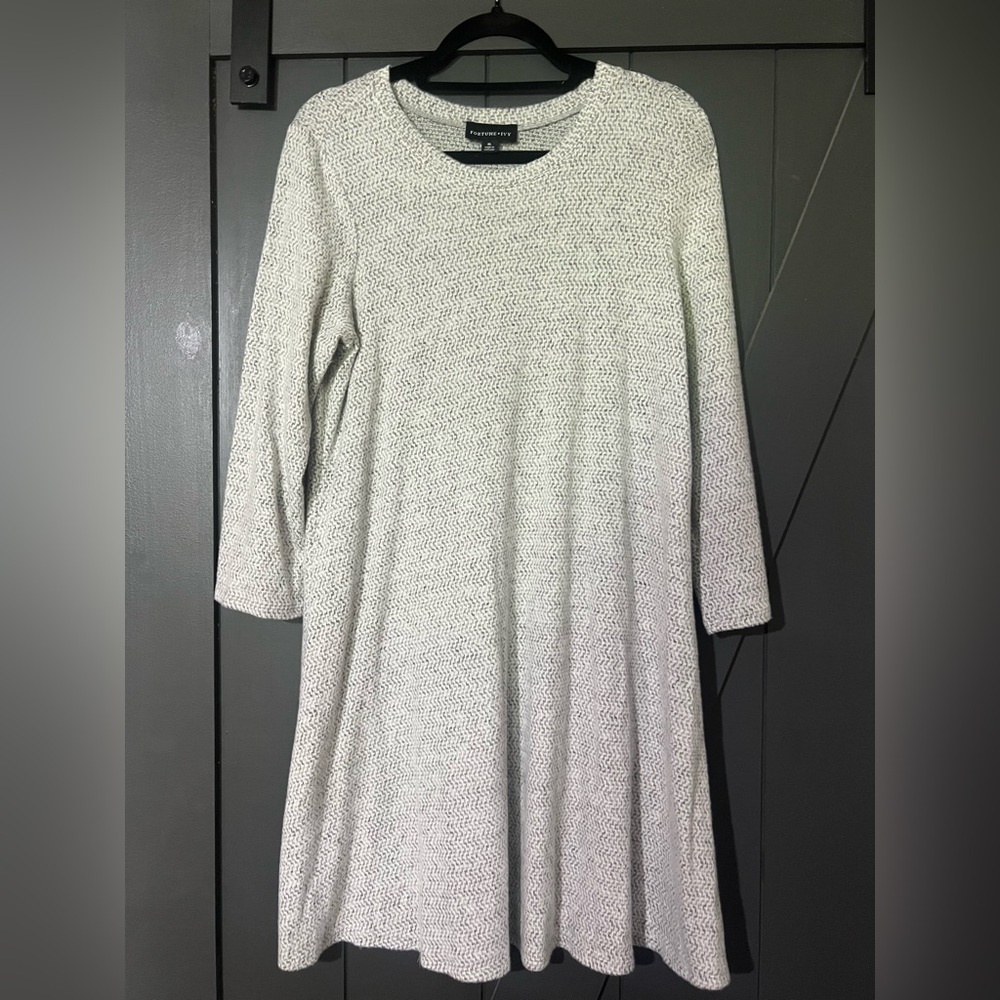 FORTUNE + IVY,Regina Hacci Knit Dress Sz XL Heather Gray, from STITCH FIX♥️